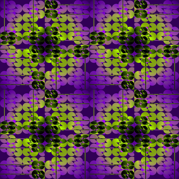 Säännöllinen piireissä kuvio vihreä violetti violetti
 - Valokuva, kuva