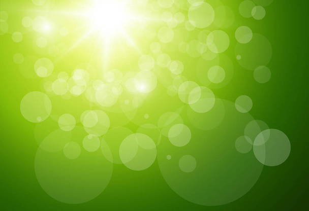 Sunny Green Background - Vektor, Bild