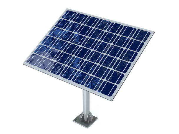 Solar panel isolated on white background - 写真・画像