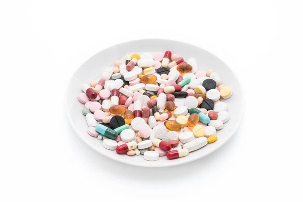 Colorful capsules and pills  - Fotografie, Obrázek