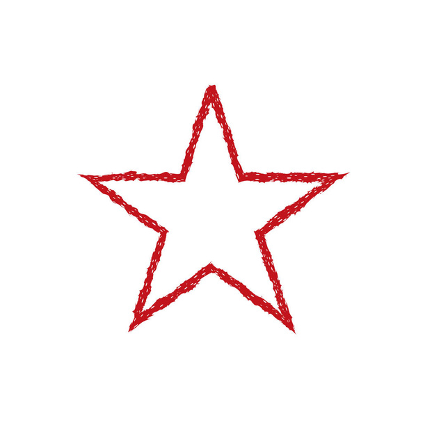 Piros vér grunge star - Vektor, kép