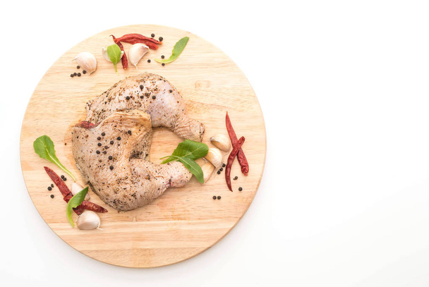 marinated chicken thigh - Fotoğraf, Görsel