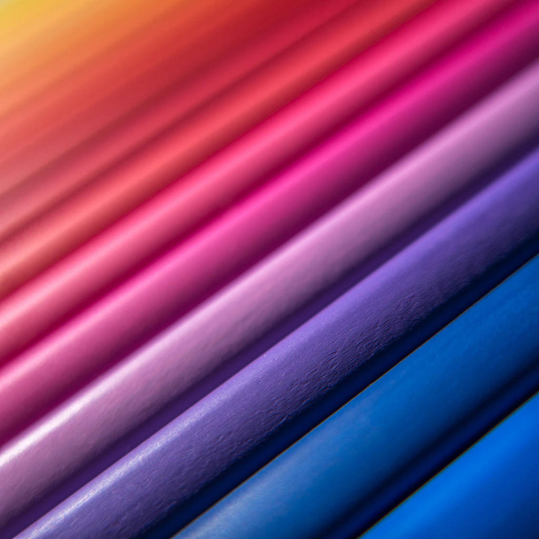 Abstract Multicolored Pencils - 写真・画像