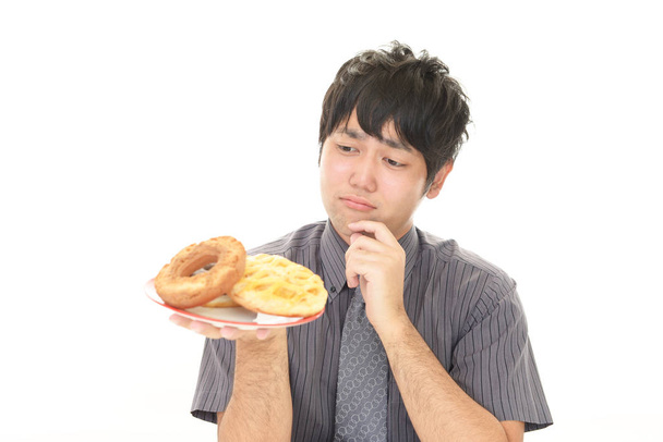 Uomo su una dieta - Foto, immagini