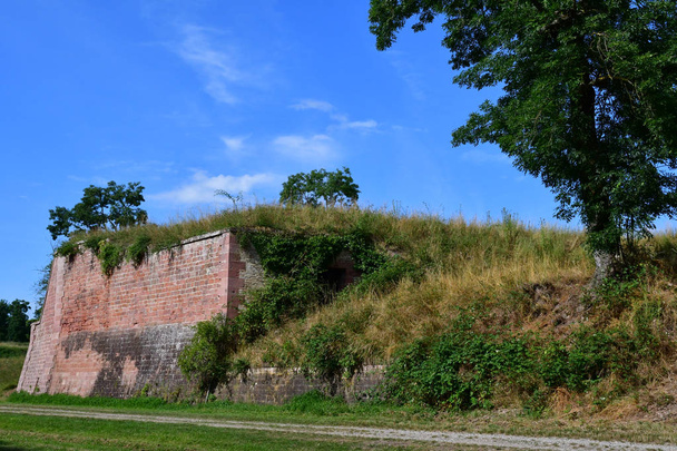 Neuf Brisach, France - july 23 2016 : fortification in summer - Foto, imagen