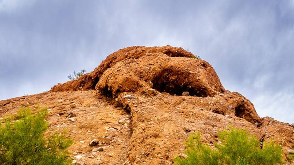 Formações rochosas em Papago Park perto de Phoenix Arizona
 - Foto, Imagem