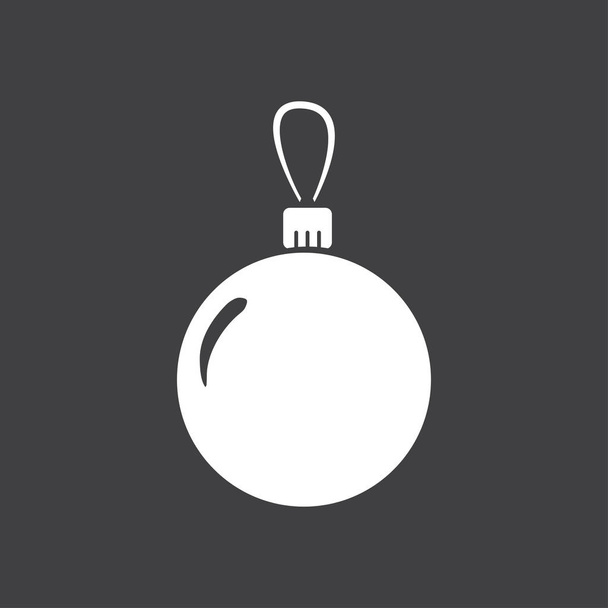 Christmas ball sign symbol. - Vector, Image