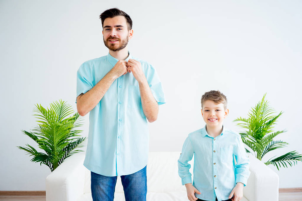 Father and son dress together - Foto, Imagem