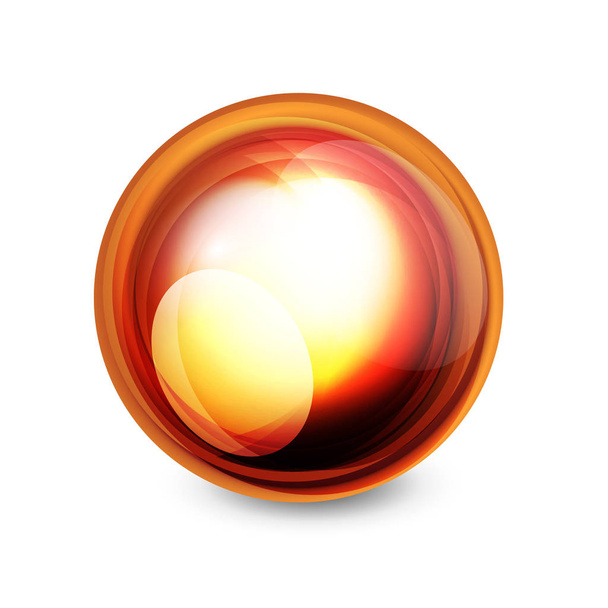 Glass sphere, futuristic abstract element - Vektor, kép