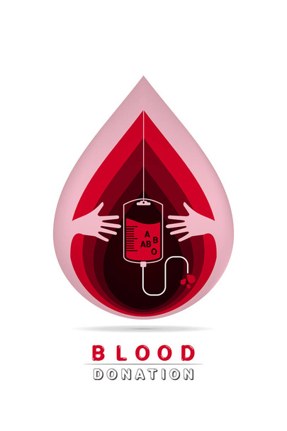 don de sang de logotype
 - Vecteur, image