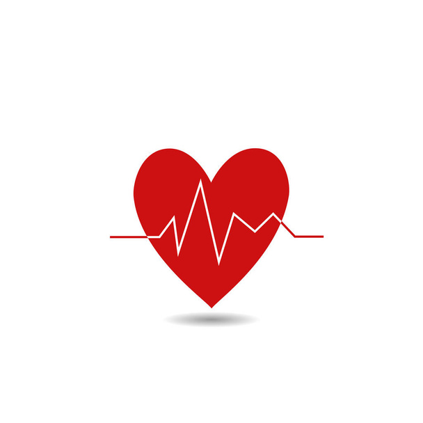 Červené srdce ilustrace - Vektor, obrázek