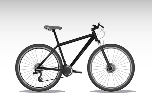 Vector illustration of realistic bike - Vettoriali, immagini