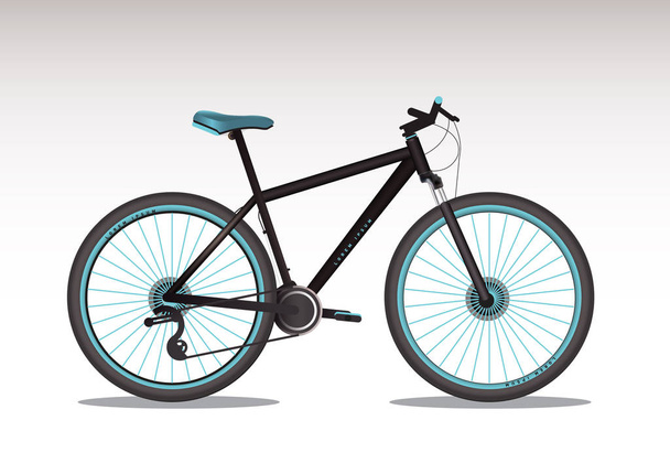 Vector illustration of realistic bike - Vettoriali, immagini