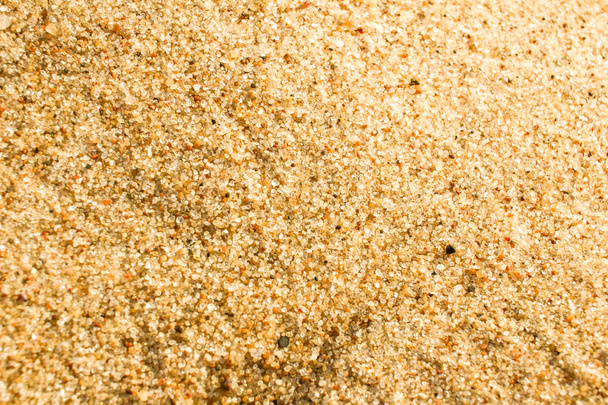 Sand macro background texture. Golden sand on a beach - Zdjęcie, obraz
