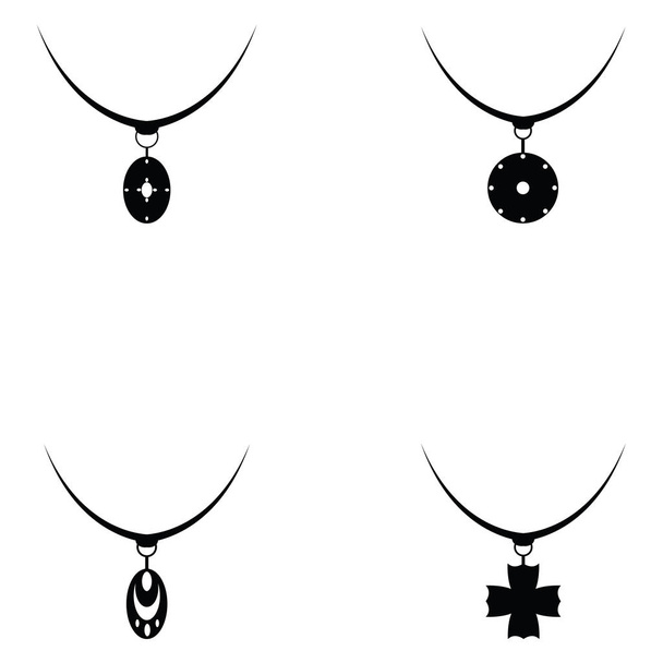 the Necklace icon set - Vector, Image
