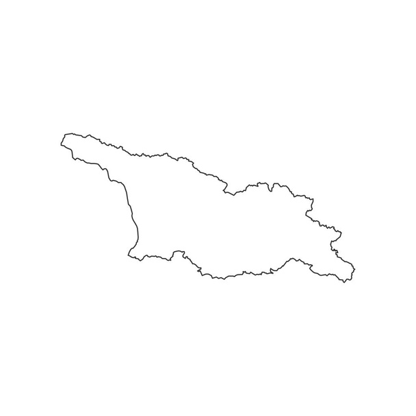 Silueta mapy Gruzie - Vektor, obrázek