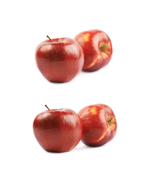 Two ripe red apples isolated - Foto, Bild