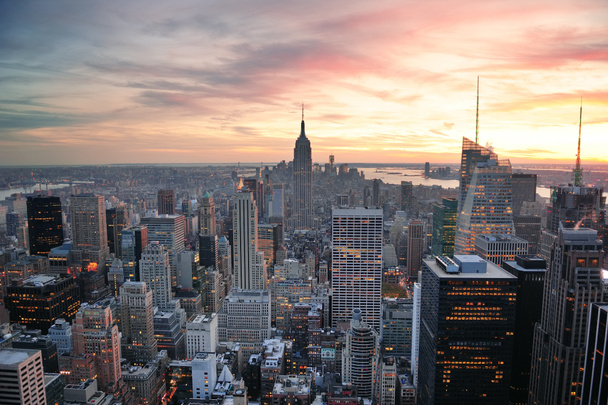 zachód słońca w Nowym Jorku - Zdjęcie, obraz