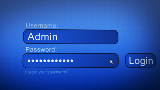přihlašovací box - uživatelské jméno a heslo v internetovém prohlížeči na obrazovce počítače - Fotografie, Obrázek