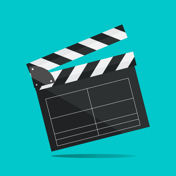 Vector illustration in flat style.Clapperboard isolated - Vector, Image