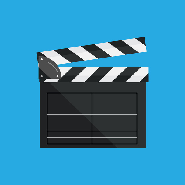 Vector illustration in flat style.Clapperboard isolated - Vector, Image
