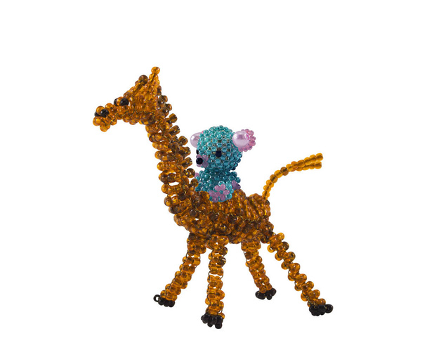 Korálkový žirafa a korálkové medvěd. - Fotografie, Obrázek