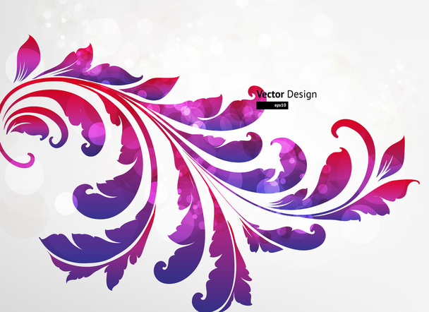 Floral Background design. Vector - Vector, Image