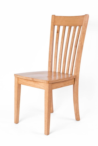 houten stoel geïsoleerd op witte achtergrond - Foto, afbeelding