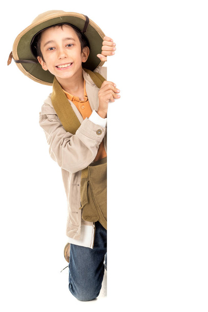 Αγόρι σε σαφάρι ρούχα - Φωτογραφία, εικόνα