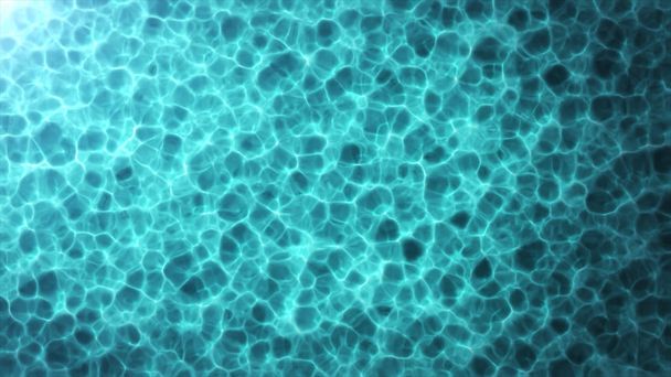 felülnézet kék víz Kausztika absztrakt háttér - Fotó, kép