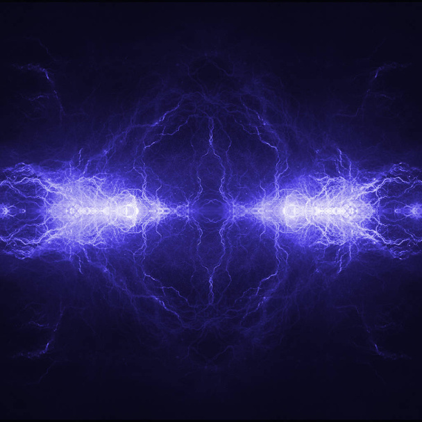 Blauer elektrischer Blitz - Foto, Bild