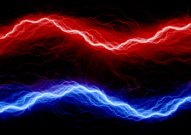 Red and blue lightning - Photo, Image