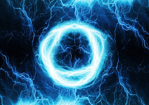 Circular lightning discharge - Photo, Image