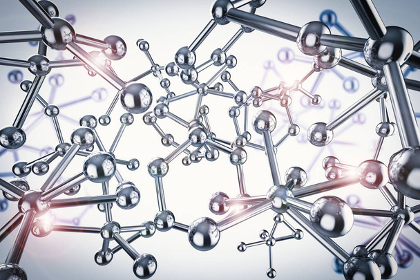 metal molecule structure  - Photo, Image