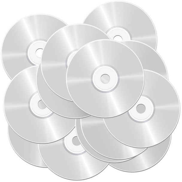 CD stapel bedrag - Vector, afbeelding