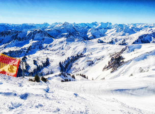 Mountain ski resort Damuls Austria - Photo, Image