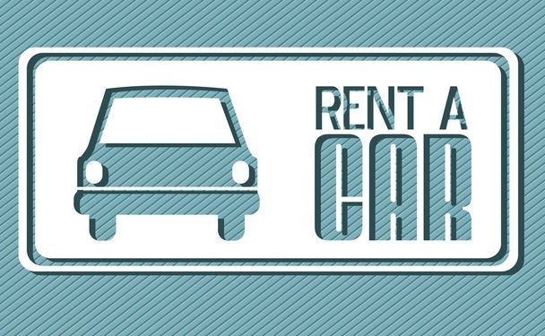 Rent a Car - Vector, Image