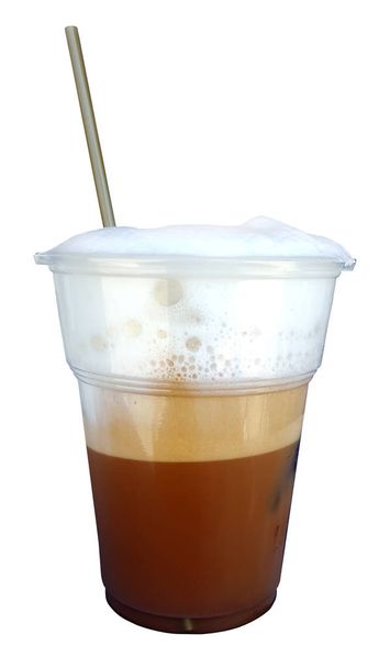 Café glacé dans une tasse à emporter
 - Photo, image