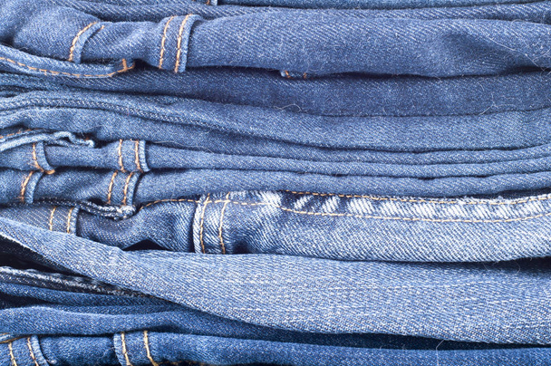 Blue jean background .Blue denim jeans texture. Jeans background - Photo, Image