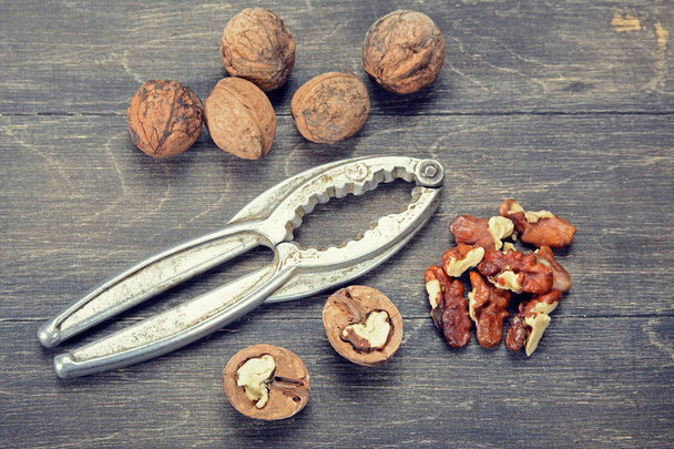 Walnuts are whole and without shell - Photo, image