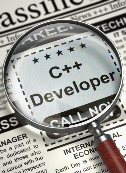 C plus plus Developer Job Vacancy. 3D. - Photo, Image