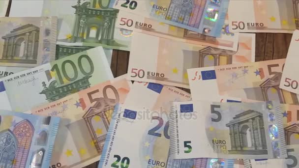 Eueopean 連合からユーロ紙幣 - 映像、動画