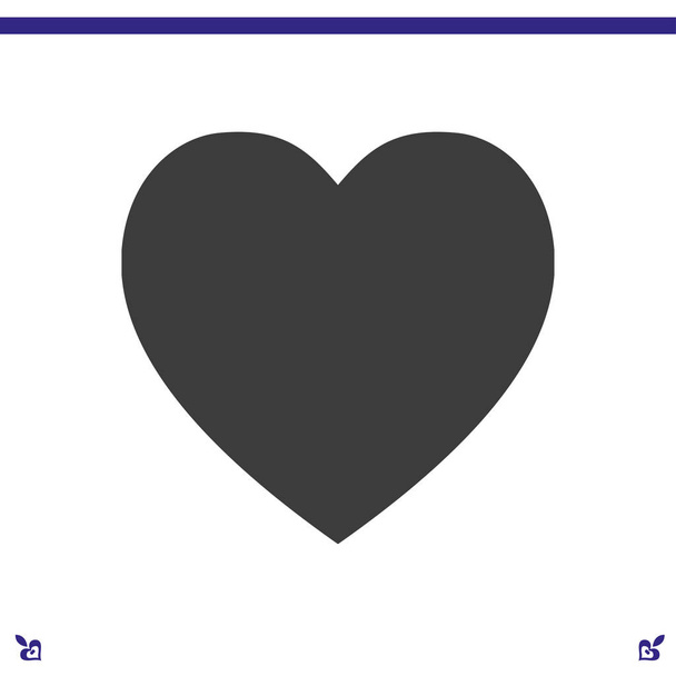 εικονίδιο web καρδιά - Διάνυσμα, εικόνα