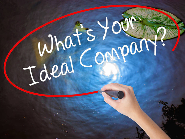 Was ist Ihr ideales Unternehmen? mit Markierung über tr - Foto, Bild
