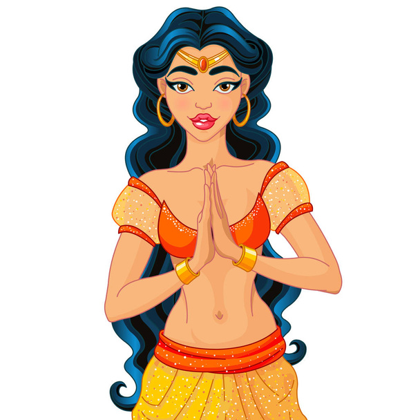 Jasmine is Arabian Nights princess - Vector, afbeelding