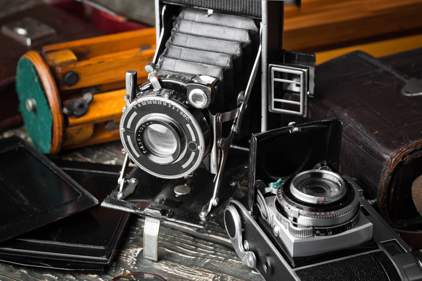 vecchie telecamere primo piano - Foto, immagini