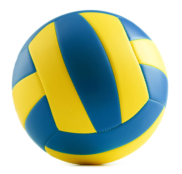 Кожаный волейбол на белом фоне
 - Фото, изображение
