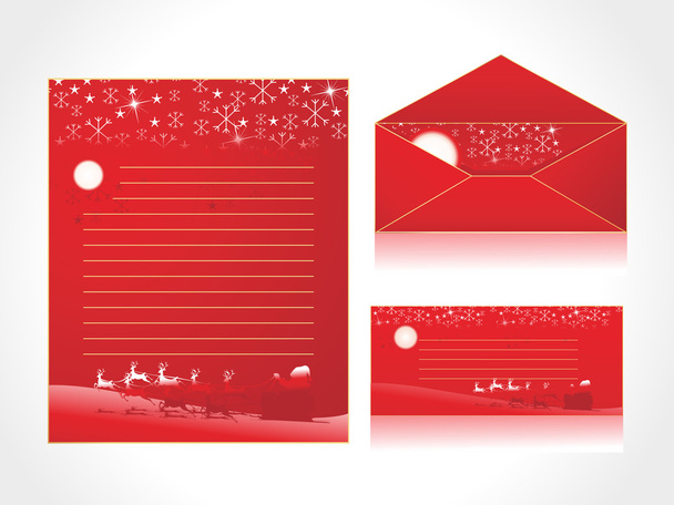 Різдвяна літери голова і конверт рожевим
 - Вектор, зображення