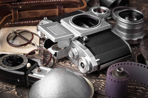 starý fotoaparát detail - Fotografie, Obrázek