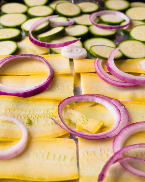 raw vegetables sliced - Photo, image